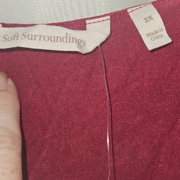 Soft Surroundings With Shear Button Sleeves Tunic - Rose Layering - Picture 5 of 11